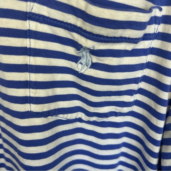 Ralph Lauren Blue and White Striped Polo Shirt - Picture 3 of 5